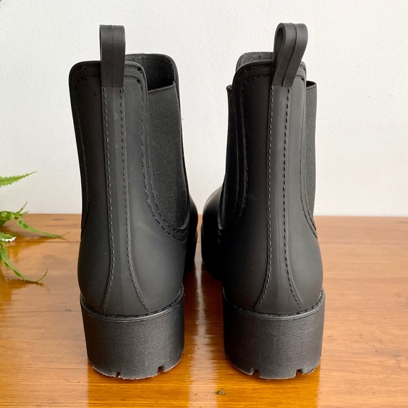 Jeffrey Campbell Matte Black Chelsea Rain Boot 9 - Picture 5 of 10